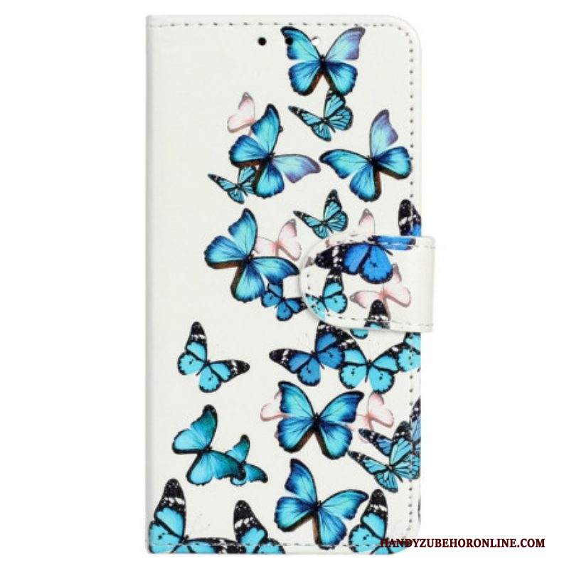 Folio Cover Samsung Galaxy S23 Ultra 5G Farfalle In Volo