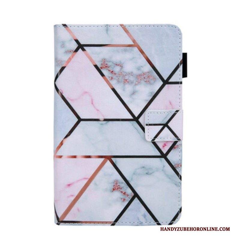 Folio Cover Samsung Galaxy Tab A7 Lite Marmo Geometrico