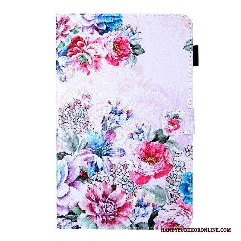 Folio Cover Samsung Galaxy Tab A8 (2021) Disegno Floreale