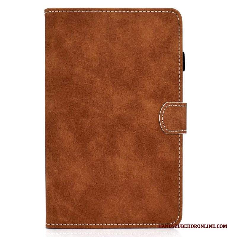 Folio Cover Samsung Galaxy Tab A8 (2021) Effetto Pelle Dal Design Vintage