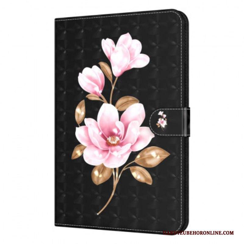 Folio Cover Samsung Galaxy Tab A8 (2021) Fiori D'albero In Ecopelle