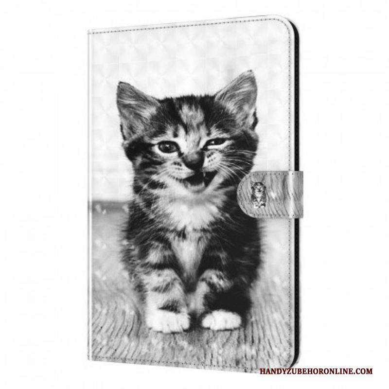 Folio Cover Samsung Galaxy Tab A8 (2021) Gattino In Ecopelle