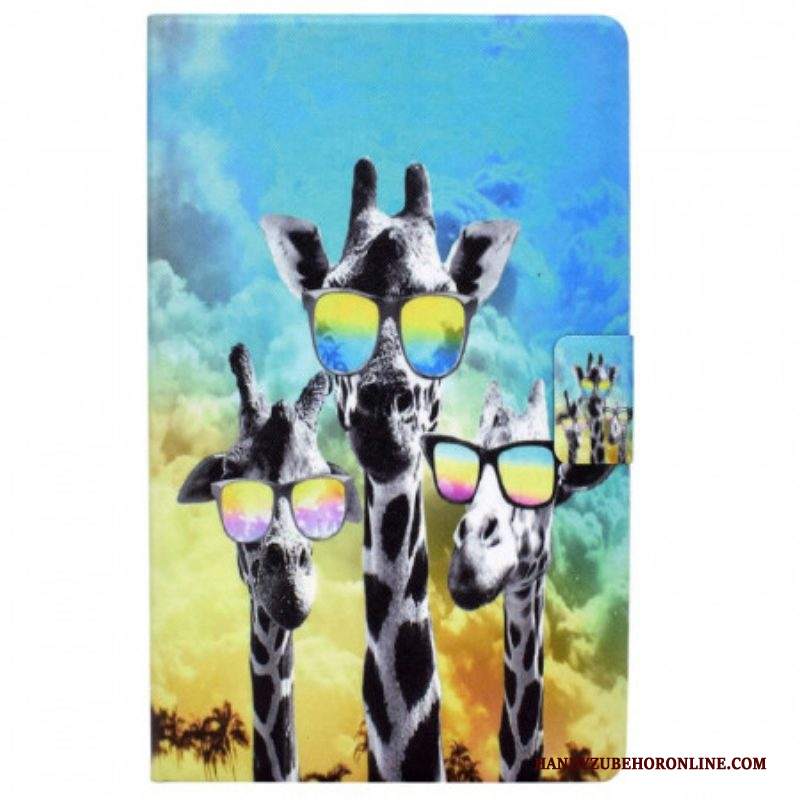 Folio Cover Samsung Galaxy Tab A8 (2021) Giraffe Funky