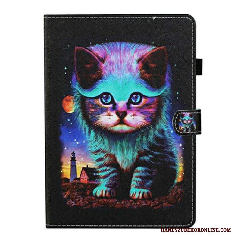 Folio Cover Samsung Galaxy Tab S8 / Tab S7 Gatto Elettrico