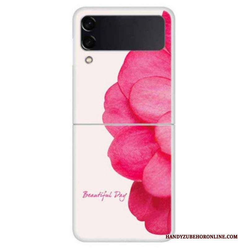 Folio Cover Samsung Galaxy Z Flip 4 Custodia in pelle Bella Giornata