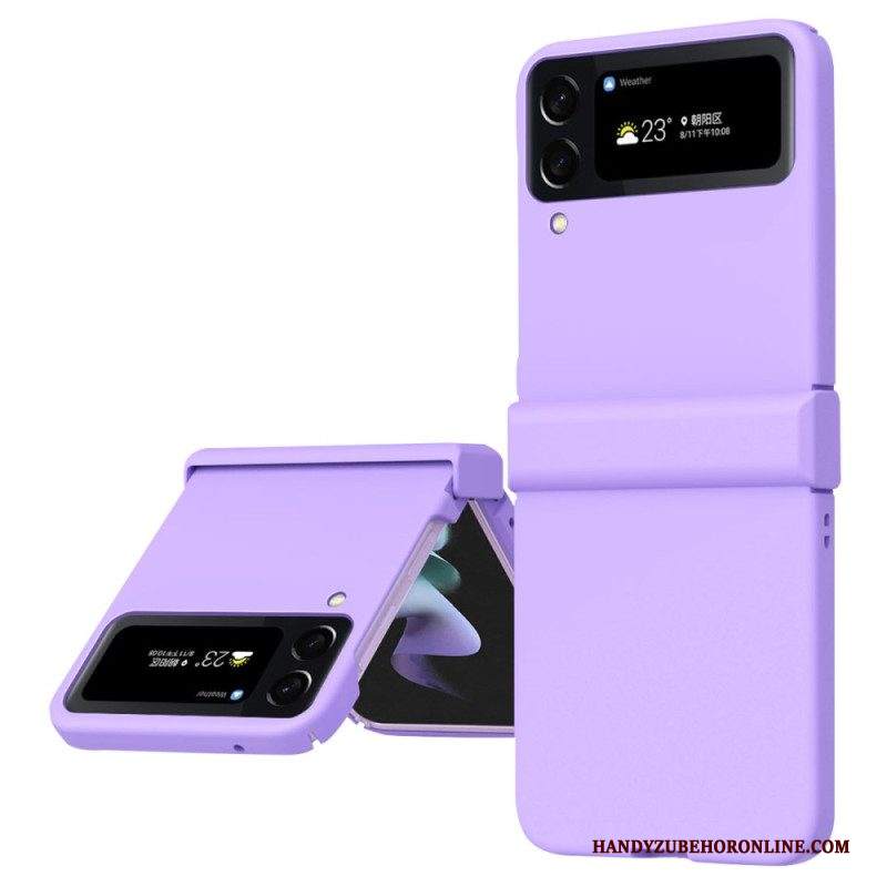 Folio Cover Samsung Galaxy Z Flip 4 Custodia in pelle Opaco Classico