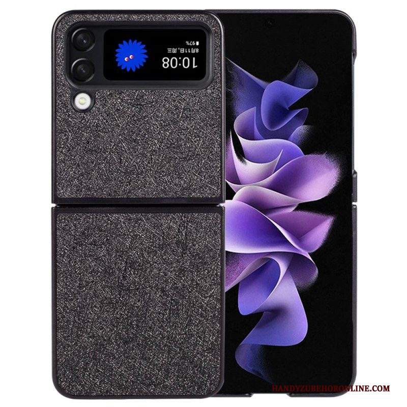 Folio Cover Samsung Galaxy Z Flip 4 Custodia in pelle Polveri Glitterate