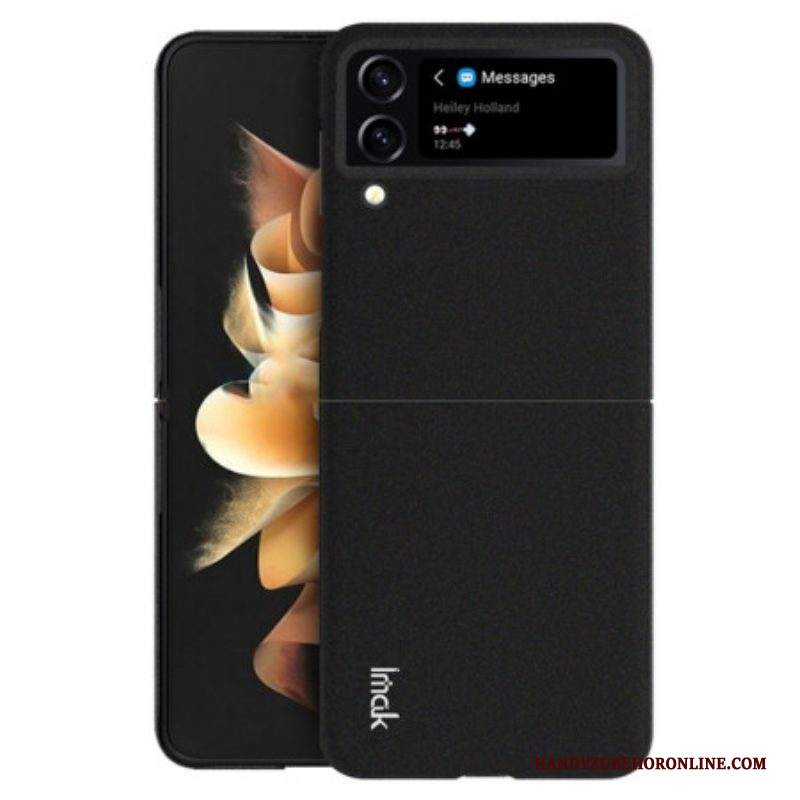 Folio Cover Samsung Galaxy Z Flip 4 Custodia in pelle Superficie Opaca Imak