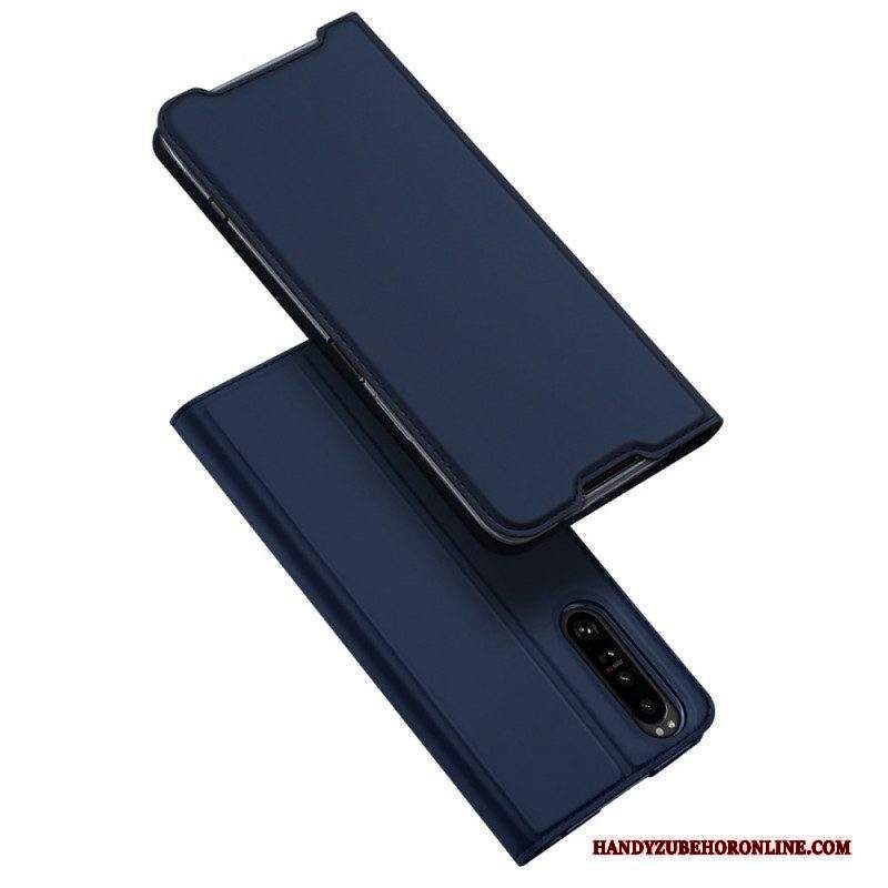 Folio Cover Sony Xperia 1 IV Custodia in pelle Serie Skin Pro Dux Ducis