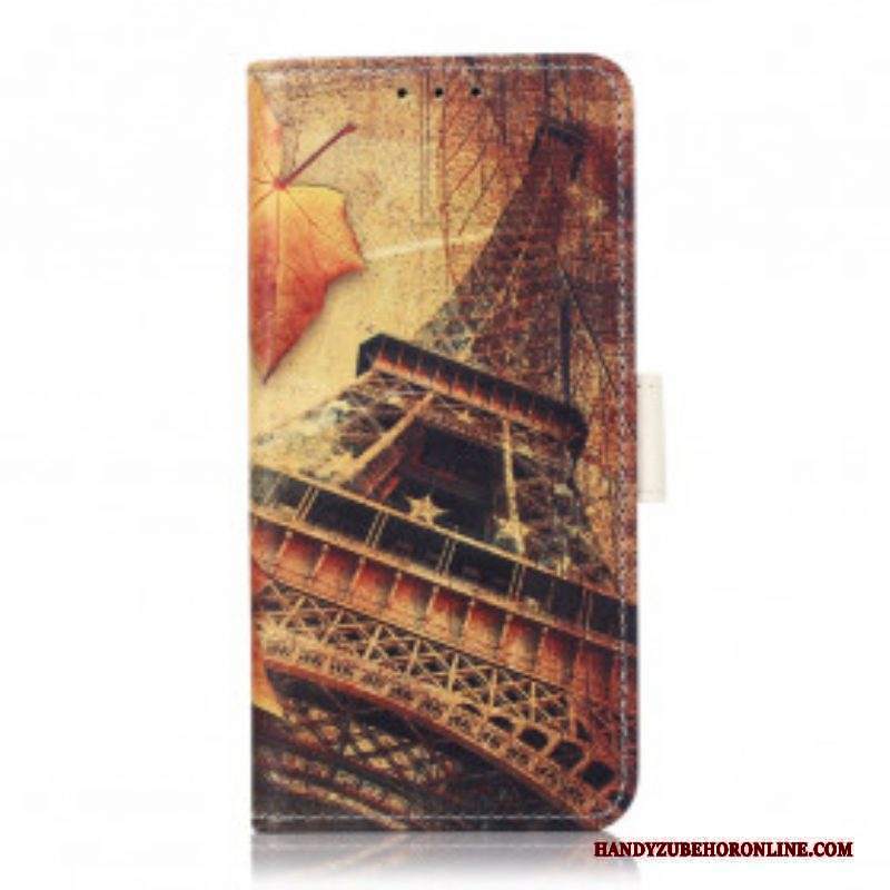 Folio Cover Sony Xperia 5 III Torre Eiffel In Autunno