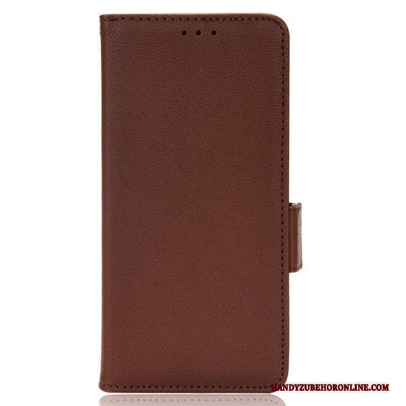 Folio Cover Sony Xperia Pro-I Effetto Pelle Litchi Premium