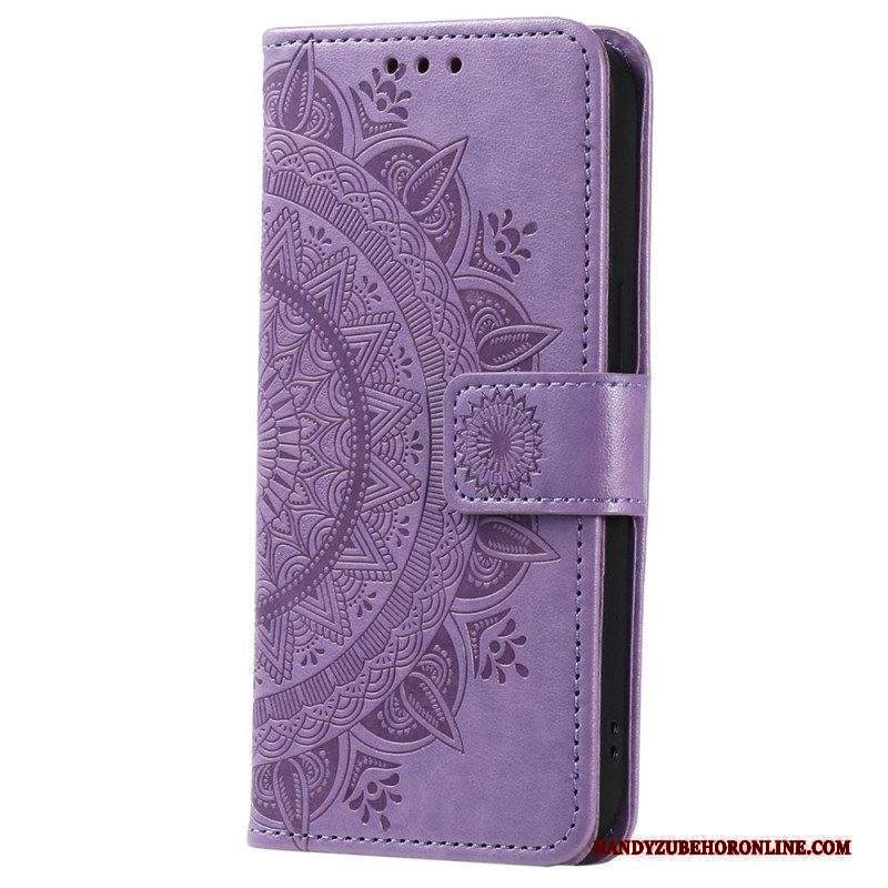 Folio Cover Xiaomi 12T / 12T Pro Mandala Sole Con Cordino