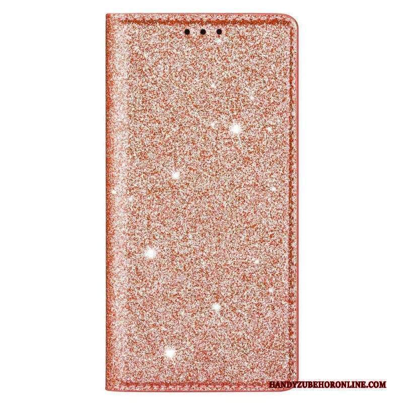 Folio Cover Xiaomi 13 Custodia in pelle Stile Paillettes