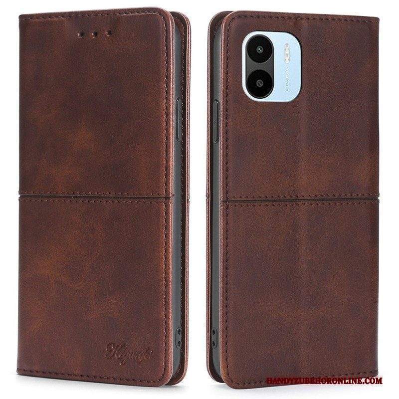 Folio Cover Xiaomi Redmi A1 Custodia in pelle Cuciture