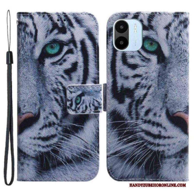 Folio Cover Xiaomi Redmi A1 Tigre Bianca