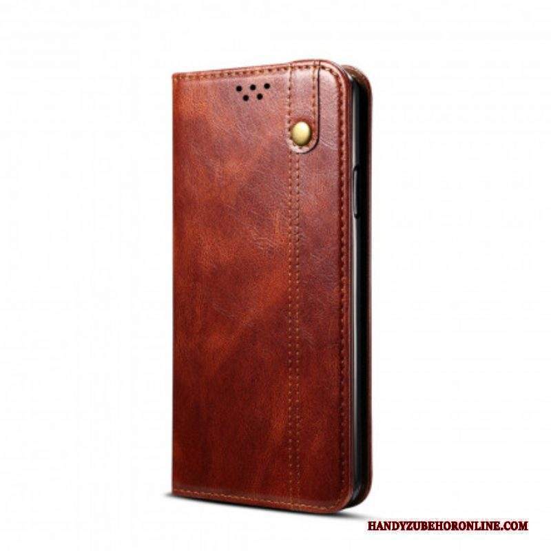 Folio Cover Xiaomi Redmi Note 10 / 10S Custodia in pelle Ecopelle Cerata