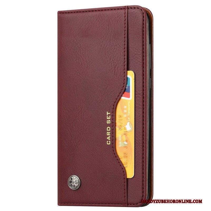 Folio Cover Xiaomi Redmi Note 10 / 10S Custodia in pelle Portacarte In Ecopelle