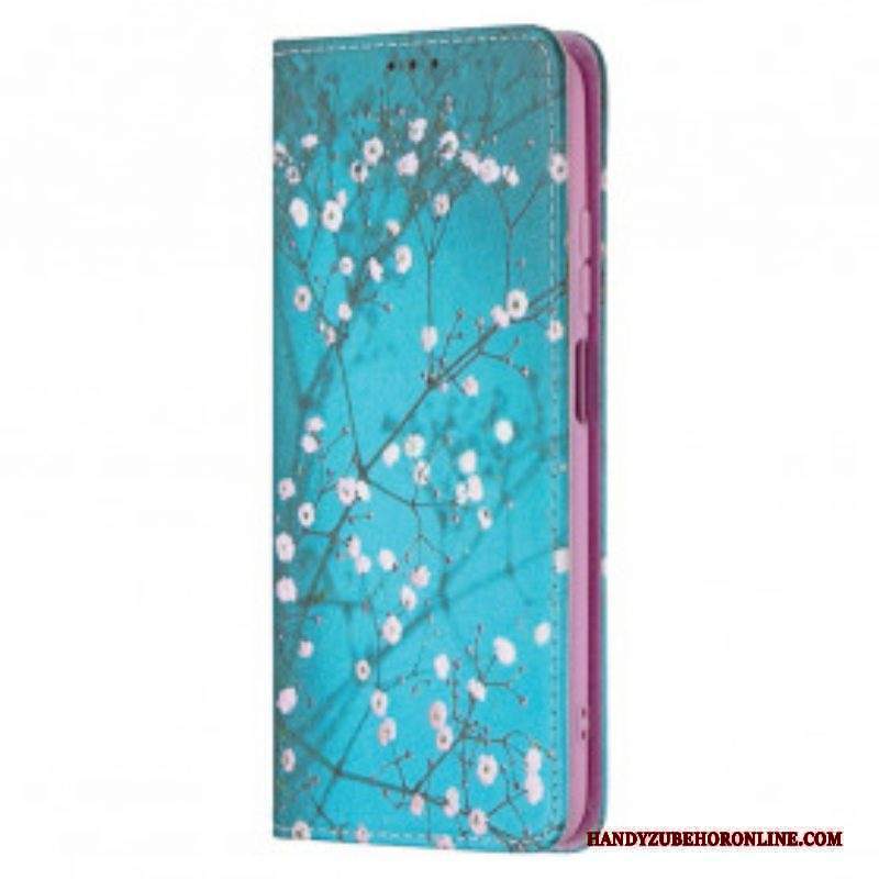 Folio Cover Xiaomi Redmi Note 10 / 10S Custodia in pelle Rami Fioriti