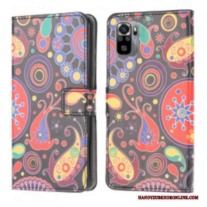 Folio Cover Xiaomi Redmi Note 10 / 10S Disegno Della Galassia