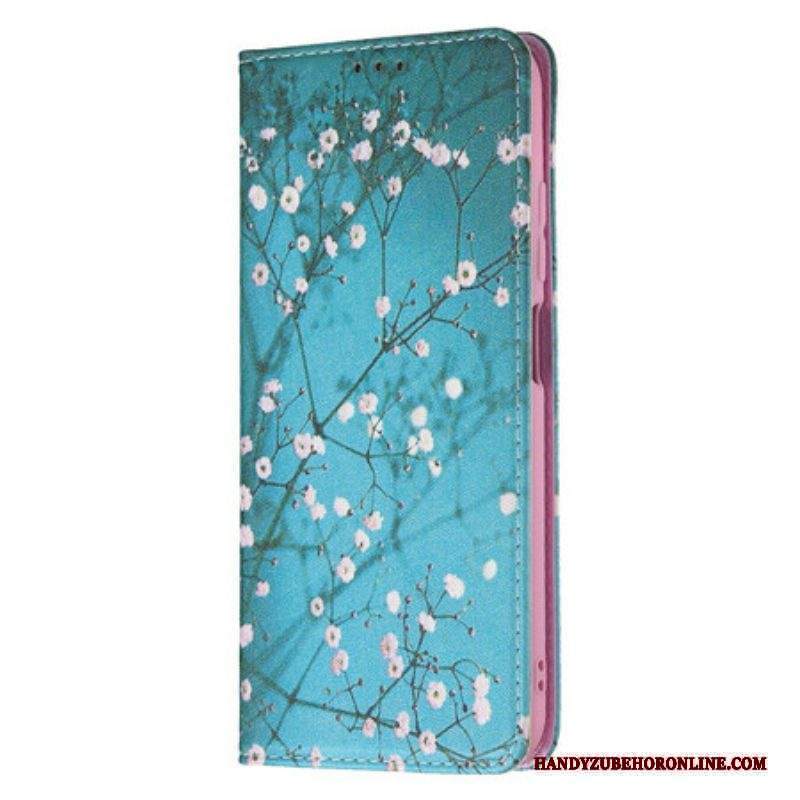 Folio Cover Xiaomi Redmi Note 10 5G Custodia in pelle Rami