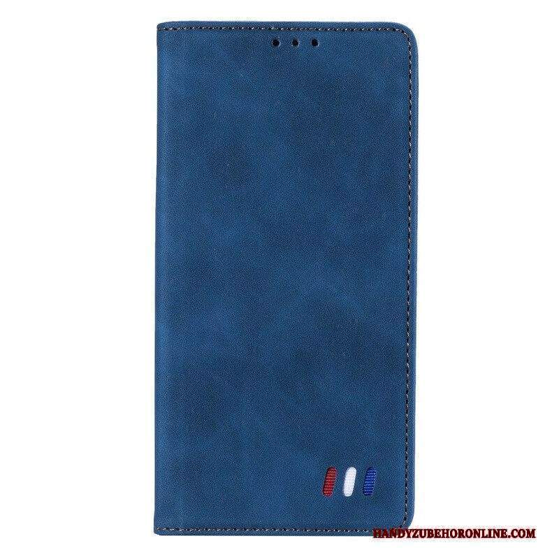 Folio Cover Xiaomi Redmi Note 10 5G Custodia in pelle Stile In Pelle Tricolore