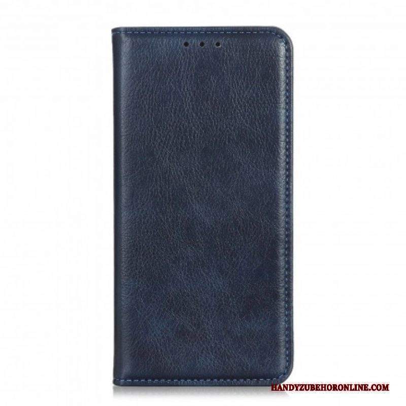 Folio Cover Xiaomi Redmi Note 10 Pro Custodia in pelle Crosta Di Cuoio Litchi