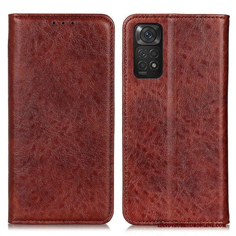 Folio Cover Xiaomi Redmi Note 11 / 11S Custodia in pelle Struttura In Pelle