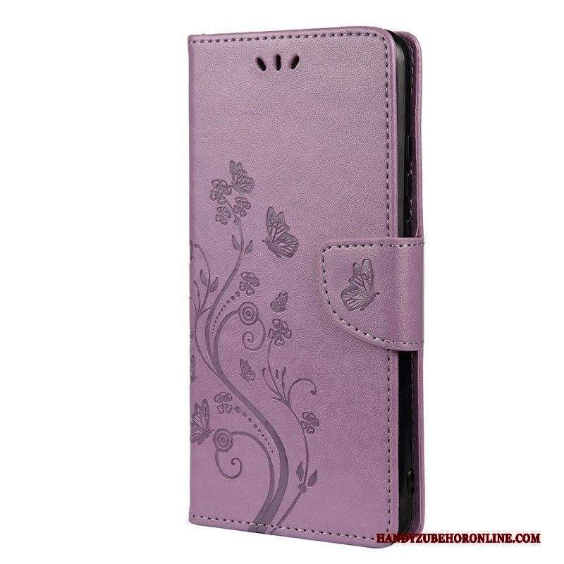 Folio Cover Xiaomi Redmi Note 11 Pro Plus 5G Farfalle E Fiori