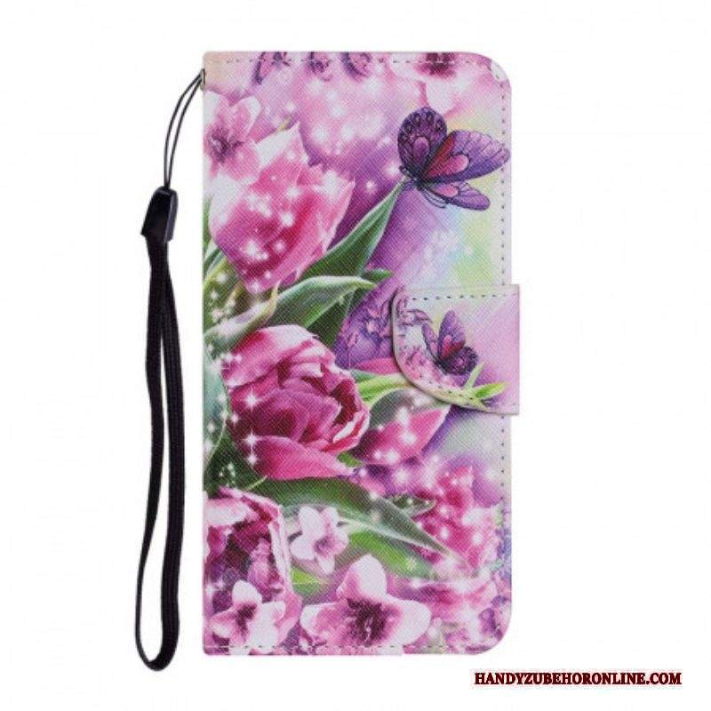 Folio Cover Xiaomi Redmi Note 11 Pro Plus 5G Farfalle E Tulipani