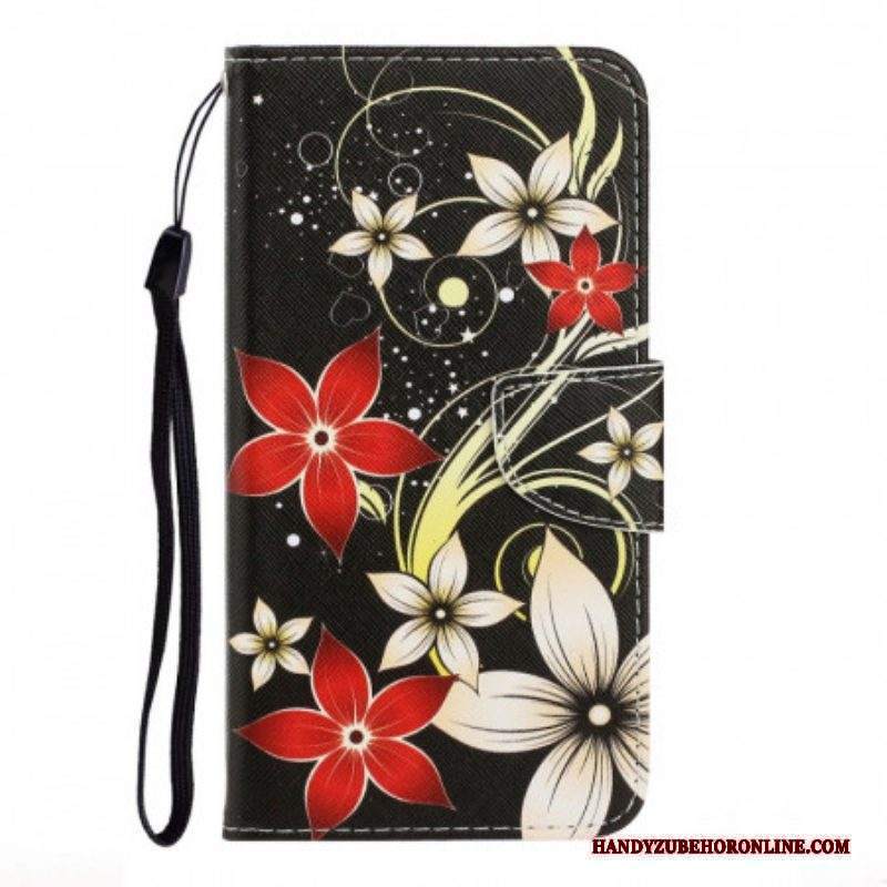 Folio Cover Xiaomi Redmi Note 11 Pro Plus 5G Fiori Strappy Colorati