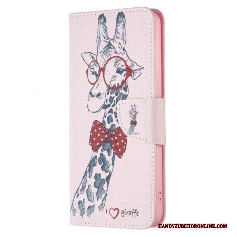 Folio Cover Xiaomi Redmi Note 11 Pro Plus 5G Giraffa Intelligente