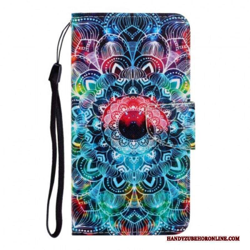 Folio Cover Xiaomi Redmi Note 11 Pro Plus 5G Mandala Con Spalline Vistose