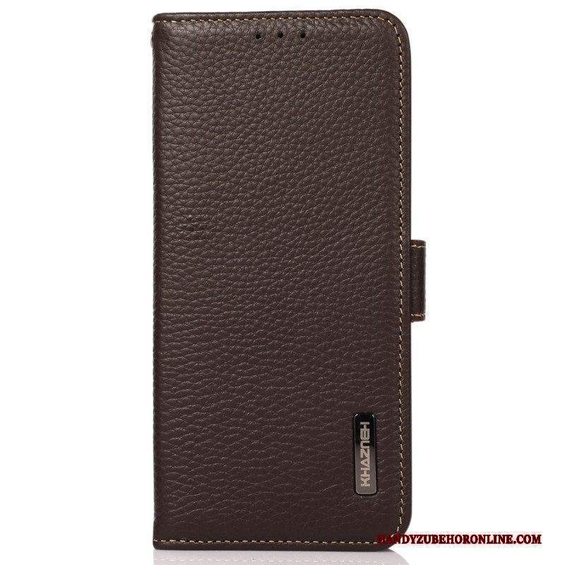 Folio Cover Xiaomi Redmi Note 12 4G Pelle Litchi Khazneh Rfid