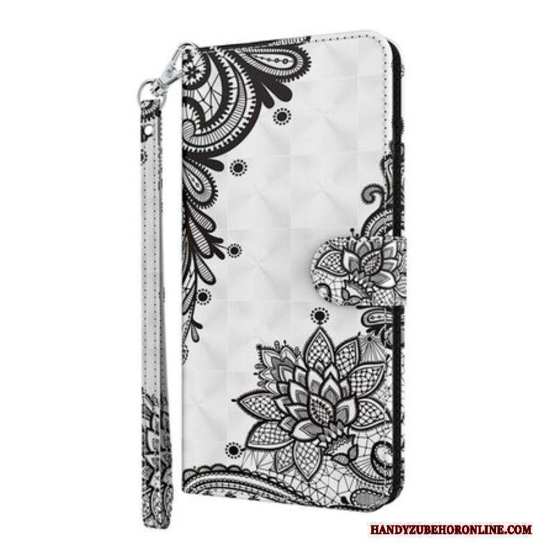 Folio Cover iPhone 13 Mini Fiori Di Pizzo