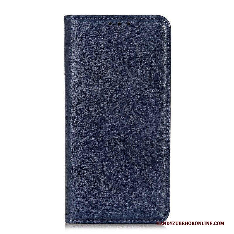 Folio Cover iPhone 13 Pro Custodia in pelle Crosta Di Pelle Testurizzata