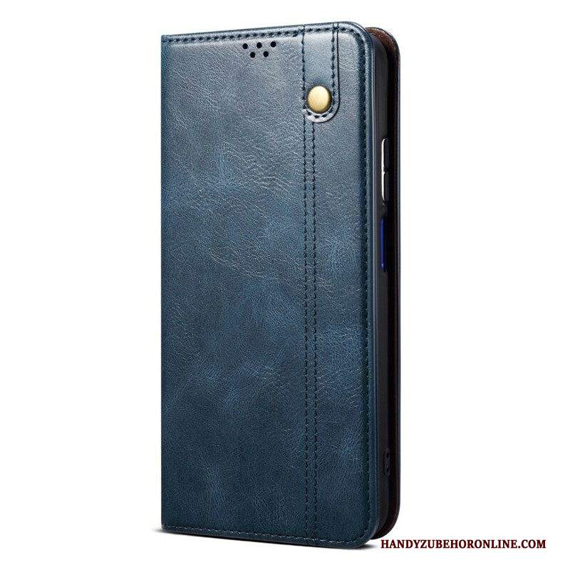 Folio Cover iPhone 13 Pro Custodia in pelle Ecopelle Cerata