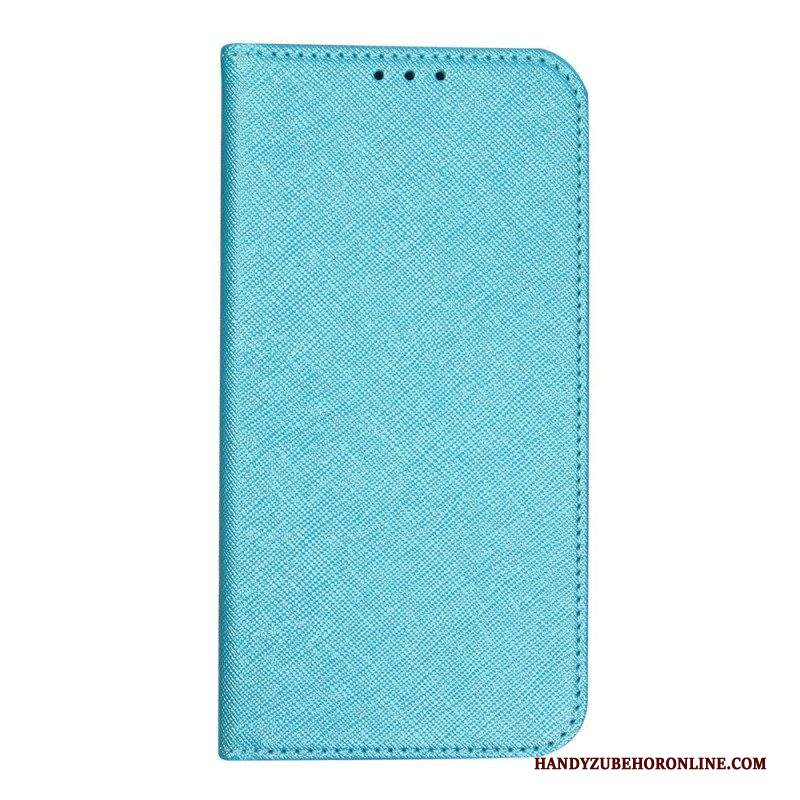 Folio Cover iPhone 14 Custodia in pelle Strutturato