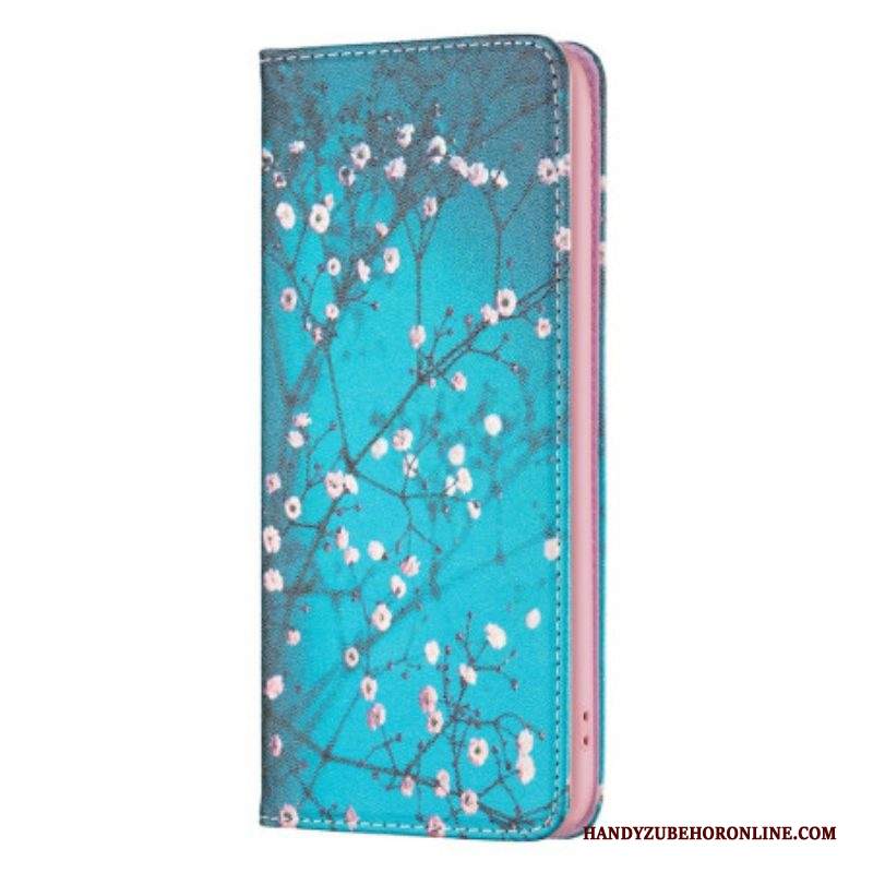 Folio Cover iPhone 14 Pro Custodia in pelle Floreali