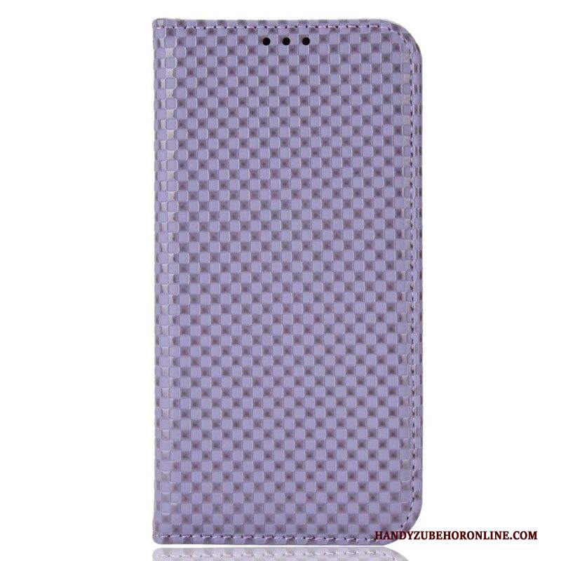 Folio Cover iPhone 14 Pro Max Custodia in pelle Strutturato